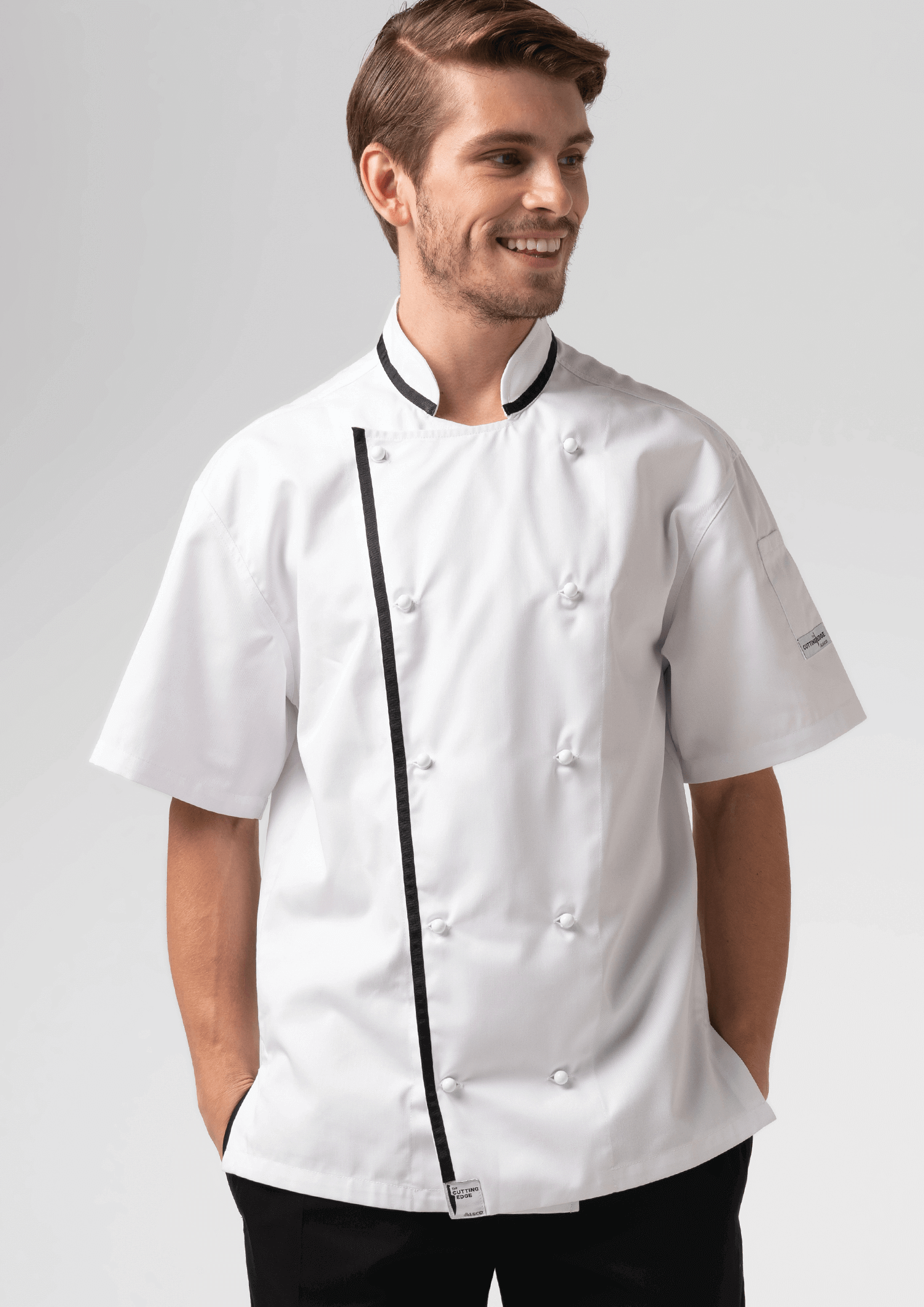 Chef WearClassic Short Sleeve Trimmed Chef Jacket
